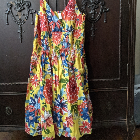 Xhilaration Floral dress in yellow - Picture 2 of 3